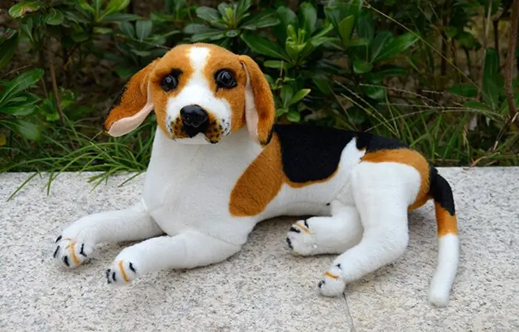 

lovely prone beagle dog plush toy about 28cm , baby toy , birthday gift 0174