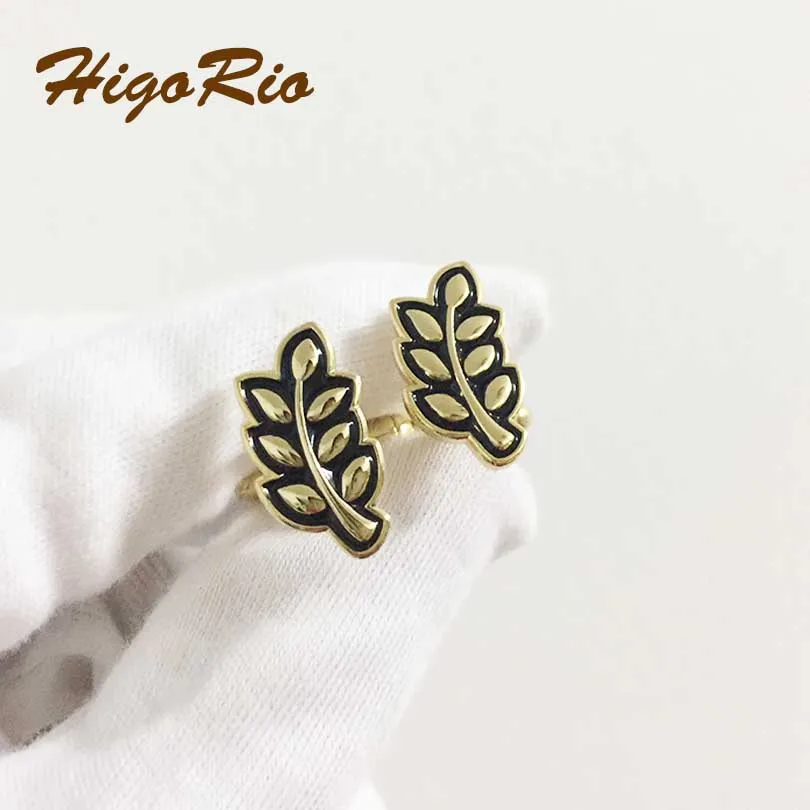 19mm Sprig of Acacia Hiram Abiff Leaf Lapel Pin Enamel Brooch and Pins Badge Masonic regalia Freemason Akasha Cufflink Tie Clip