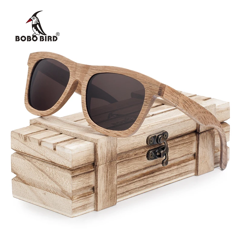 BOBO BIRD Polarized Men's Brand Mirror Eye Wear Women Handmade Original Wooden Sunglasses for Friends as Gifts Dropshipping