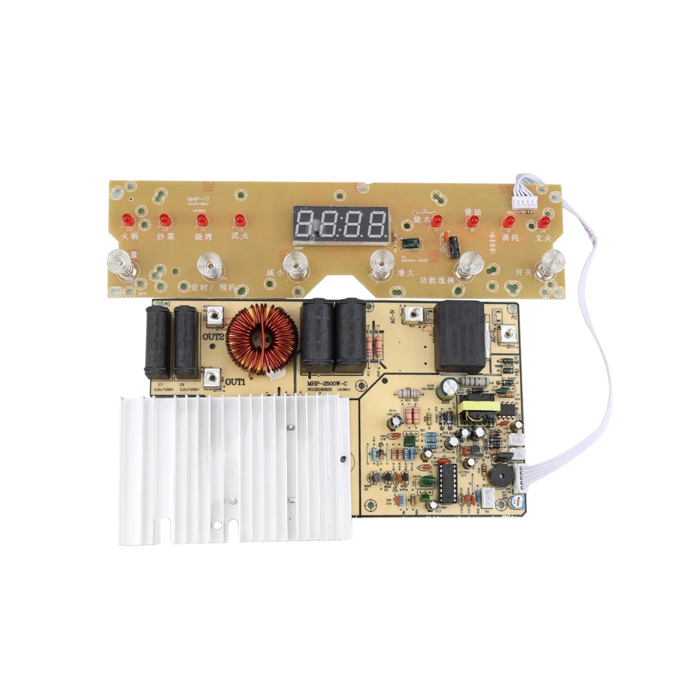 2500W 220V Circuit Board PCB with Coil Electromagnetic Heating Control Panel for Induction Cooker