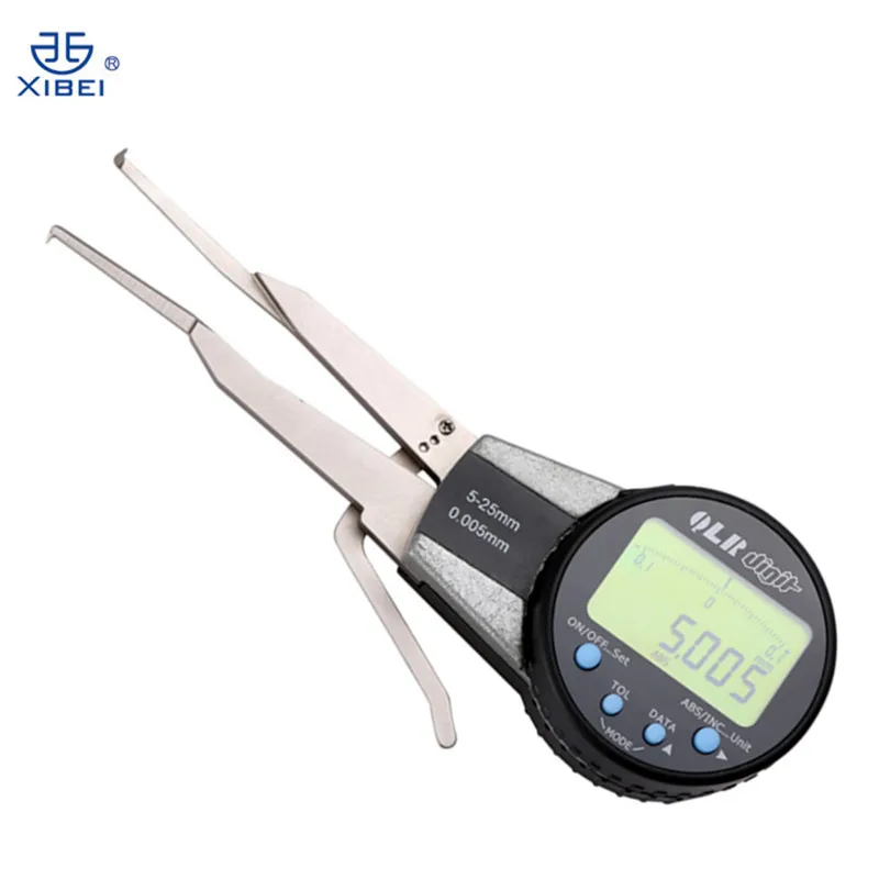 Digital Inside Caliper 5-25mm/0.005mm Electronic Gauge with Rotatable Dial Measuring Bore Groove Absolute Measurement Micrometer