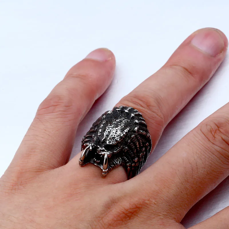 BEIER New arrive Alien Predator Finger For Men Gothic Style Movie Ring Stainless Steel Jewelry drop shipping BR8-451