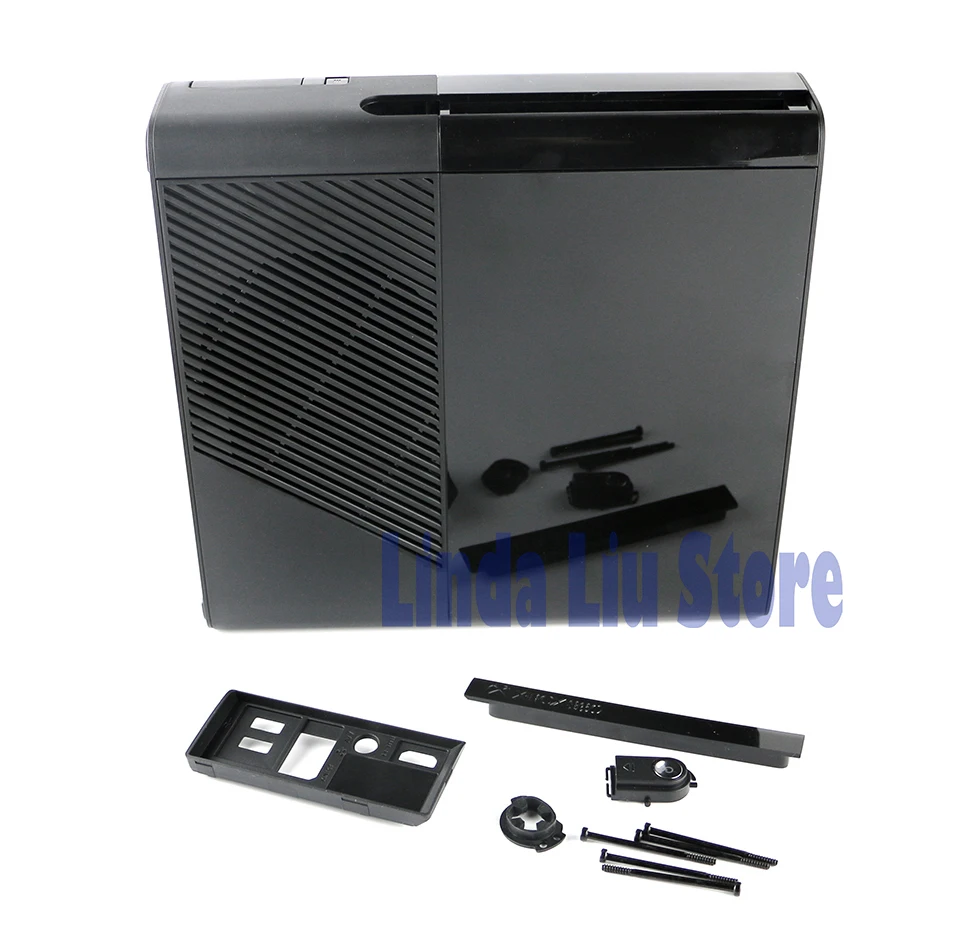 High Quality Black full Housing Shell Case with parts for XBOX360E xbox360 E console replacement