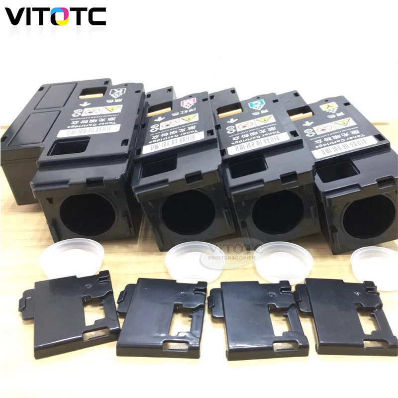 4pcs Empty Toner Cartridge Compatible For Dell 1230 1230cn 1235 1235cn C1660 C1760 C1765 Color Can Refillable Without Toner Chip