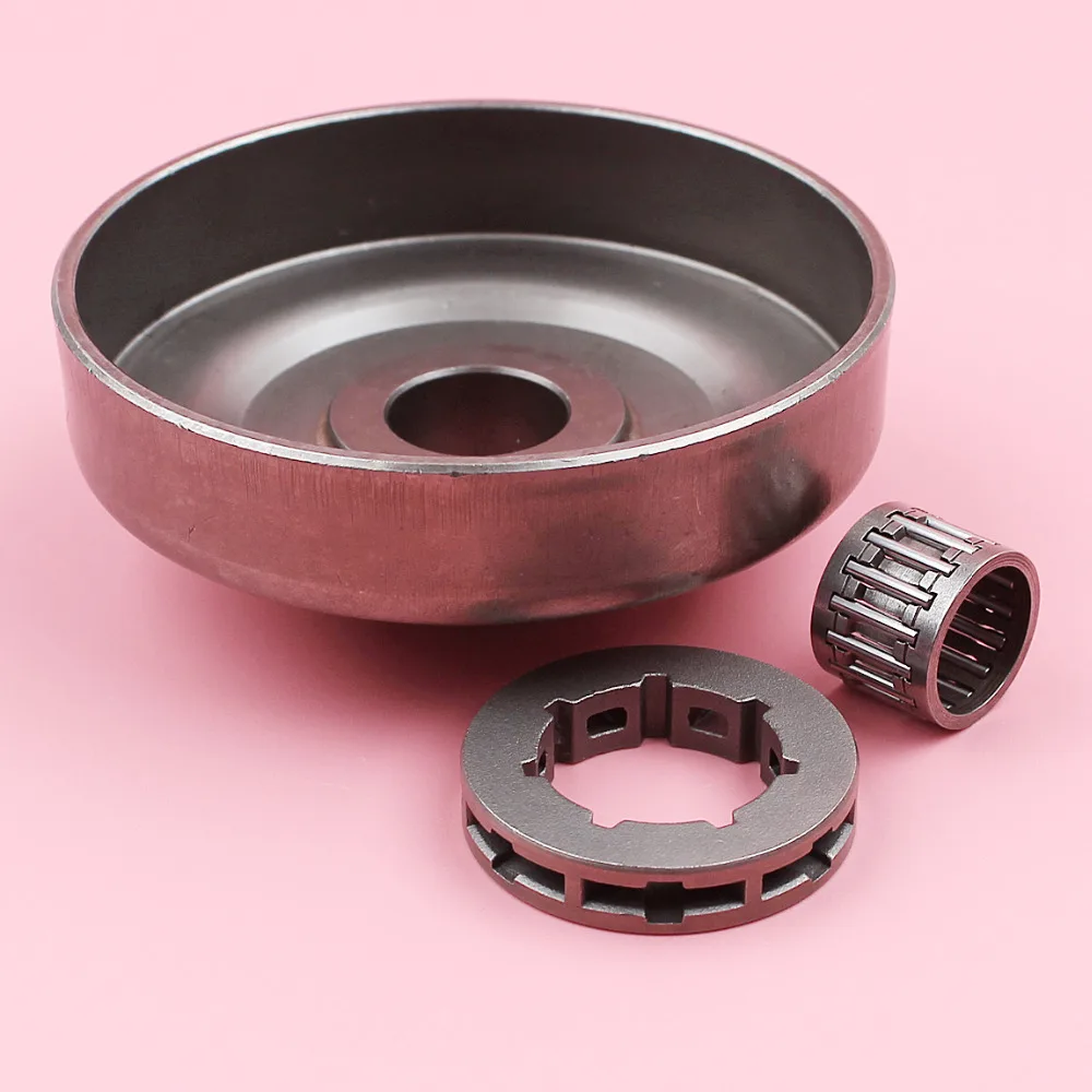 Clutch Drum .325" 7T 19mm Sprocket Rim Needle Bearing For Husqvarna 50 51 55 254 Chainsaw Spare Parts