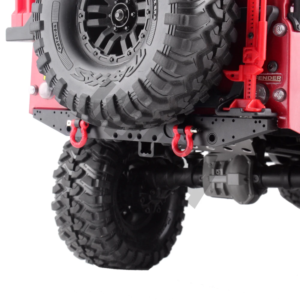 INJORA Metal Rear Bumper with D-rings for 1/10 RC Crawler Car TRX-4 TRX4 Upgrade Parts