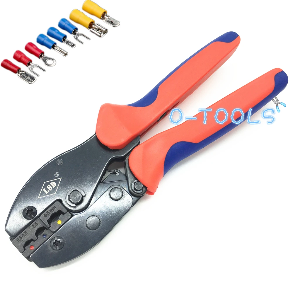 LY-03C insulated terminal crimping tool 0.5~6mm2 pliers for pre-insulated terminals cable links 20-10AWG