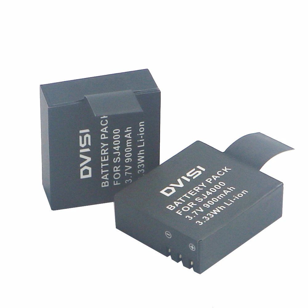 4Pcs/lot 3.7V 900mAh Battery with Storage Boxes for SJCAM SJ 4000 5000 SJ4000 SJ5000 SJ6000 Camera Sport Camera DV Accessories