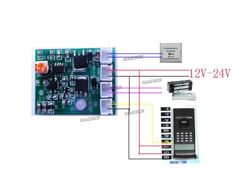 Time Adjustable Delay module power module magnetic lock electronic lock delay board for Door access control