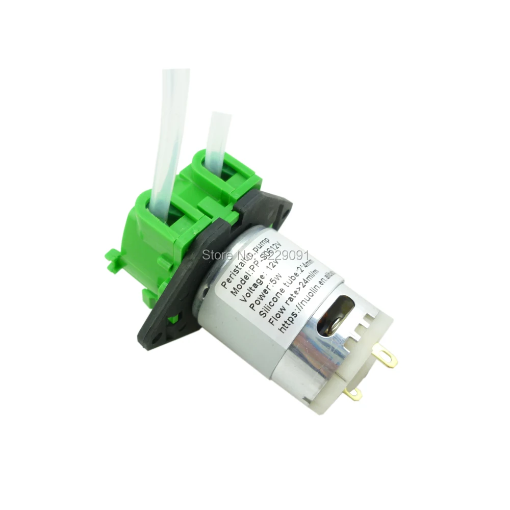 

New Micro Self-priming Mute Liquid Water Peristaltic Pump DC 3V 6V 12V 24V silicone BPT Tubing for Lab Dosing Analytical