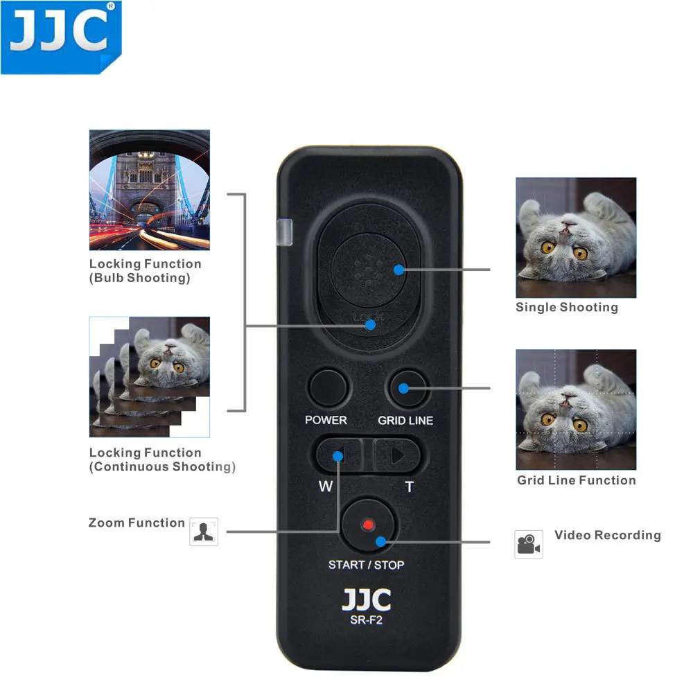 JJC RM-VPR1 Remote Control Controller Commander for Sony A7 IV a7SIII ZV1 A6500 A6300 A6000 A5100 A5000 NEX-3NL A7S A99II A7RII