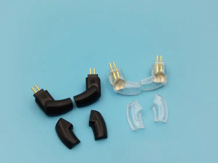 pino de fone de ouvido para UM3X W4R UE18 plugue curvo de 90 graus 0,78 mm 2 pinos