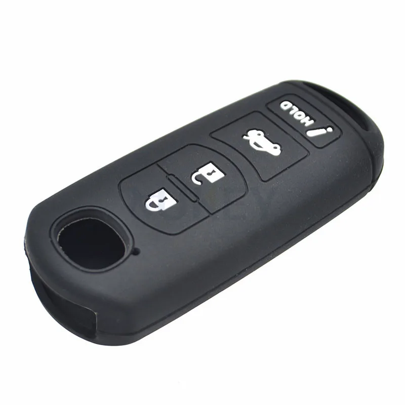 4 Button Silicone Remote Key Cover Case Fit For MAZDA 3 6 MX-5 CX-3 CX-5 CX-7 CX-9 SCION IA Fob Shell Skin Protector 2016 2017