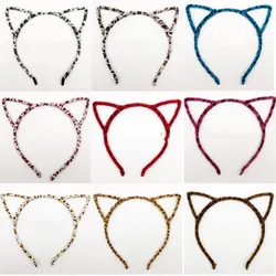 1PCS New fashion Style Girls Cloth  Cat Ear Headband Hairband Princess Hair Accessories Headwear Sexy Cute Hair Band