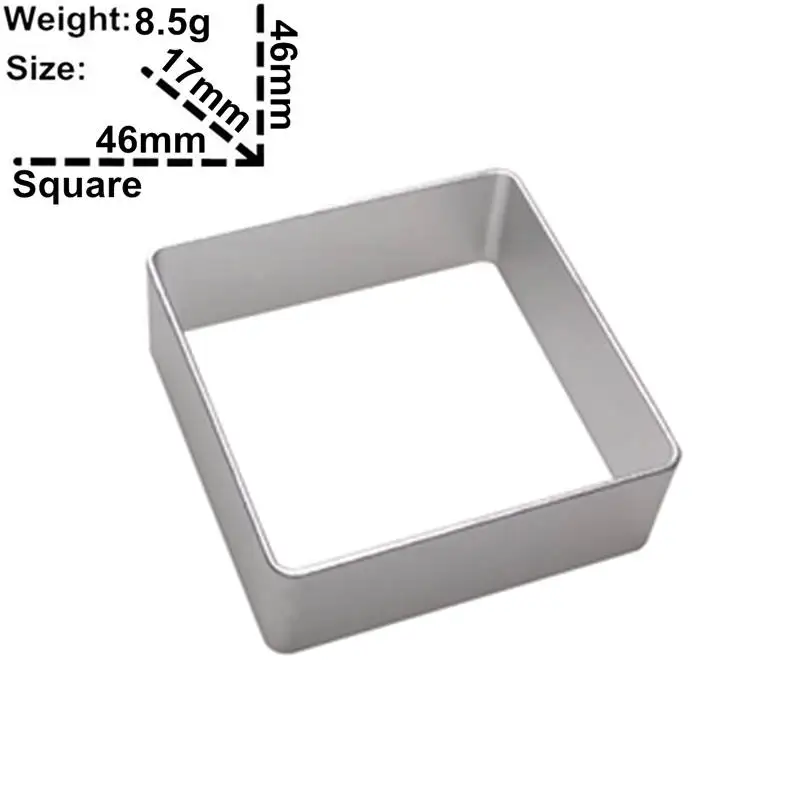 Little Square Shape Cookie Cutter Biscuit Press Stamp Embosser Sugar Pasty Cake DIY Baking Mould Cake Cookie Cutters Tools