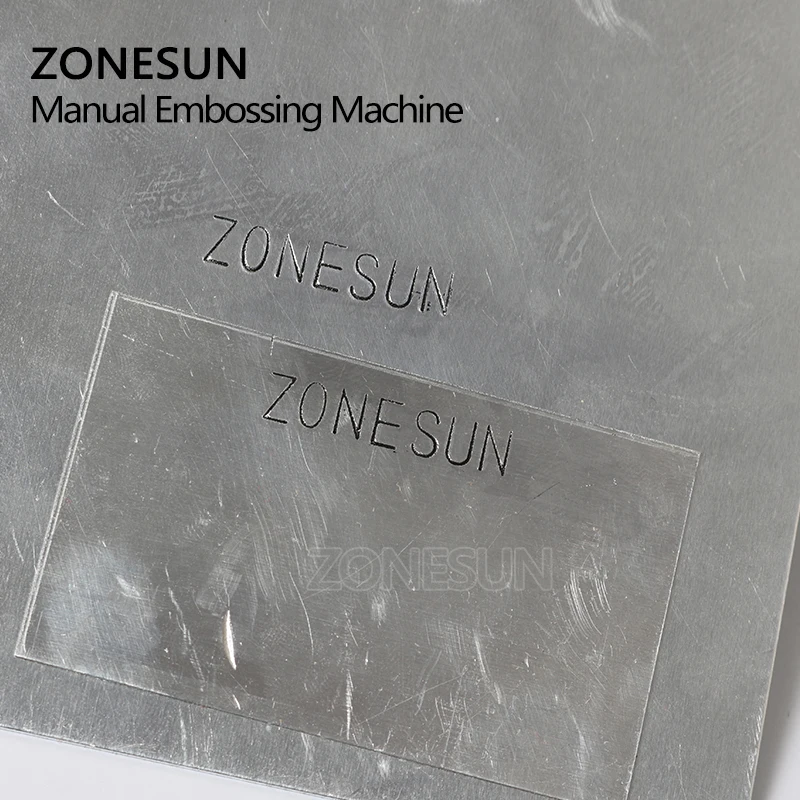 Imagem -06 - Zonesun-máquina Manual de Estampagem de Metal para Gravação de Placa de Metal Relevo mm Estampa de Letras para Cachorro