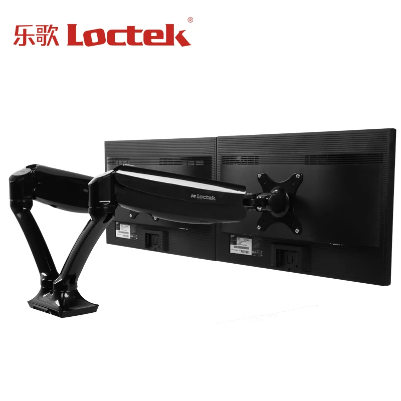 

Loctek DLB502-D Desktop 10"-27" Dual Screen Monitor Holder Full Motion LED LCD Computer Display Mount Arm Loading 1.5-5kgs each