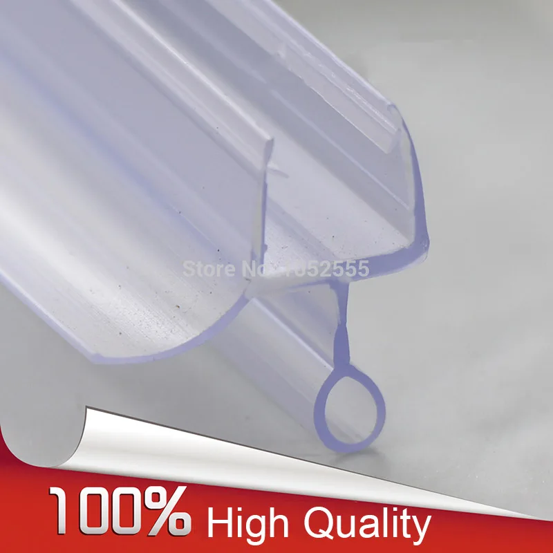 

Brand New 10PCS Bathroom Screen Rubber Big Seals Waterproof Strips Shower Glass Door Seals Strips Length 700mm Gap 8~12mm