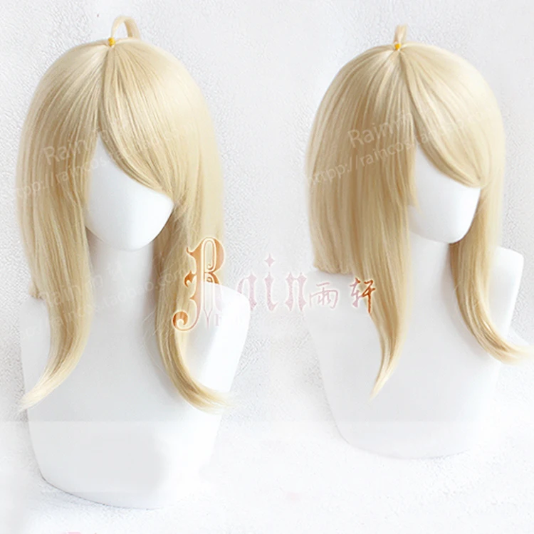 Dangan Ronpa Danganronpa V3 Pianist Akamatsu kaede Long Soft Golden Blonde Heat Resistant Cosplay Costume Wig