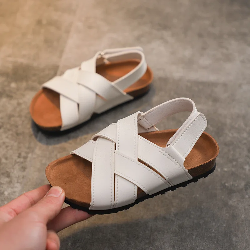 

Summer Pu Leather Sandals Fashion Sport Sandal Baby Girls Soft Casual Shoes Children Beach Sandals Boys Brand Shoes A964