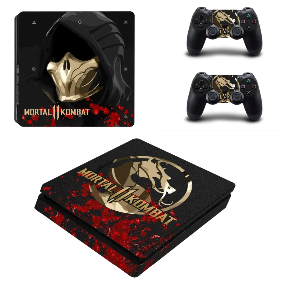 Mortal Kombat PS4 Slim Skin Sticker Voor Playstation 4 Console En 2 Controllers PS4 Slanke Skins Sticker Decal Vinyl