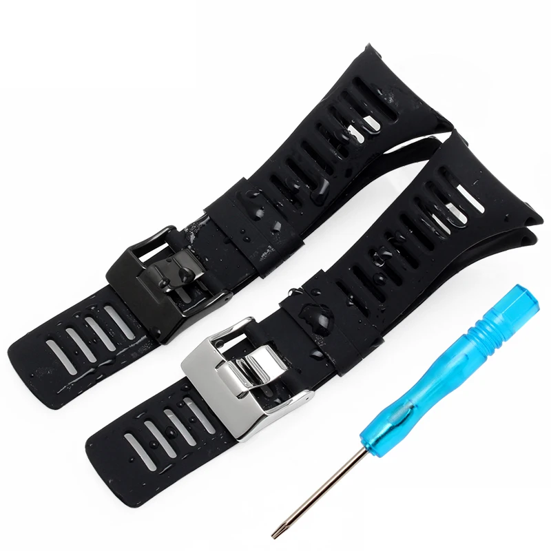 High quality Black Rubber strap special for SUUNTO AMBIT series 1/2/3 silicone strap men watch accessories bracelet