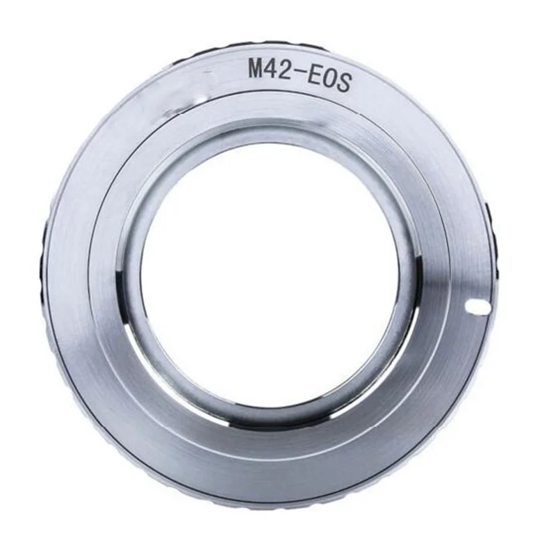 Foleto M42 Af Confirming with chip M42 Lens To for Canon Eos Ef Silver Adapter 5d 3d 6D 50D 40D 550D 3rd chip