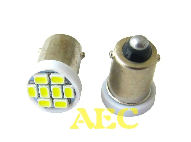 

200pcs Truck LED BA9S T4W 24V 8 SMD 1206 3020 8 LED Car Auto light Bulbs Instrument Light Indicator Lamps White Red Blue Yellow
