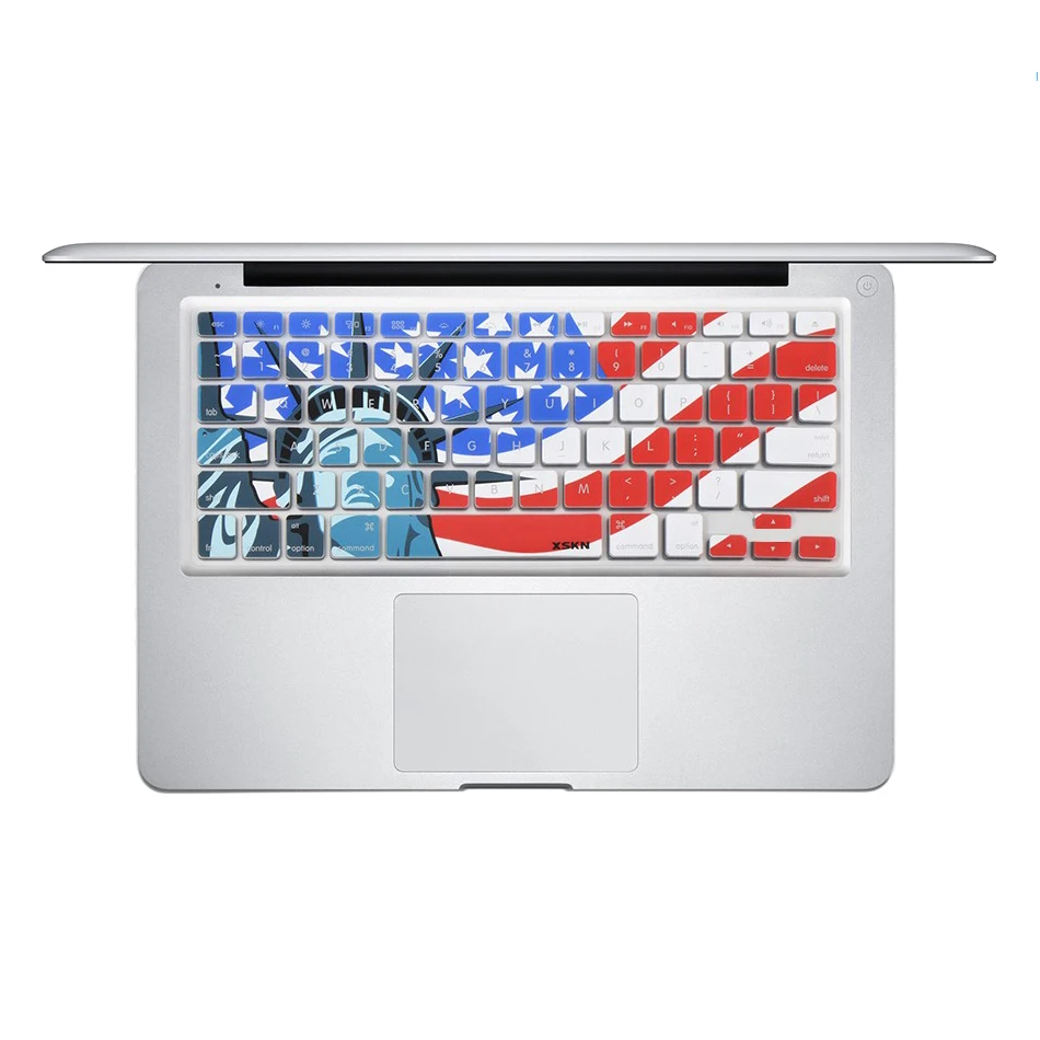 XSKN The Statue of Liberty Silicone Keyboard Cover Protector Skin for US Apple Macbook Pro MAC 13 15 17 Air 13, Laptop Promotion