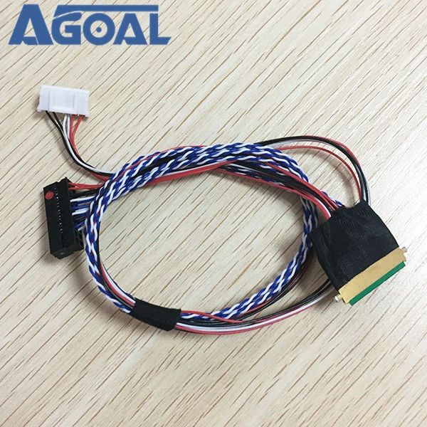 Universal 40pin single 6 LVDS cable 300mm LP140WH1 screen cable 0.5mm Pin Pitch for LCD