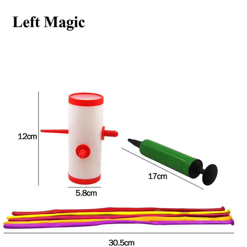 1set Sword Through Balloon close up magic tricks Balloon Recovery magician props Mentalism Illusions accessories  E3087