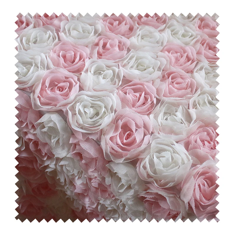 Rose Design Fabric,Mesh gown material,Wedding background cloth,130cm*45cm/pcs