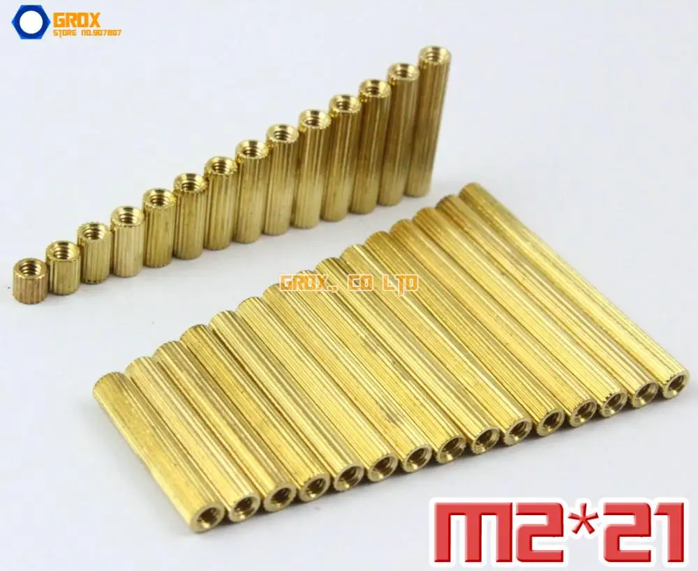 150 Pieces Brass M2 x 21mm Female PCB Motherboard Standoff Spacer