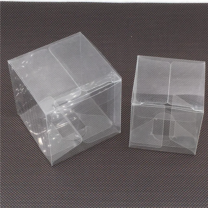 50PCS/Lot Multi Size PVC Boxes Transparent Waterproof Plastic Clear Gift Box For jewelry/Candy/toys Carry Cases Packaging Box