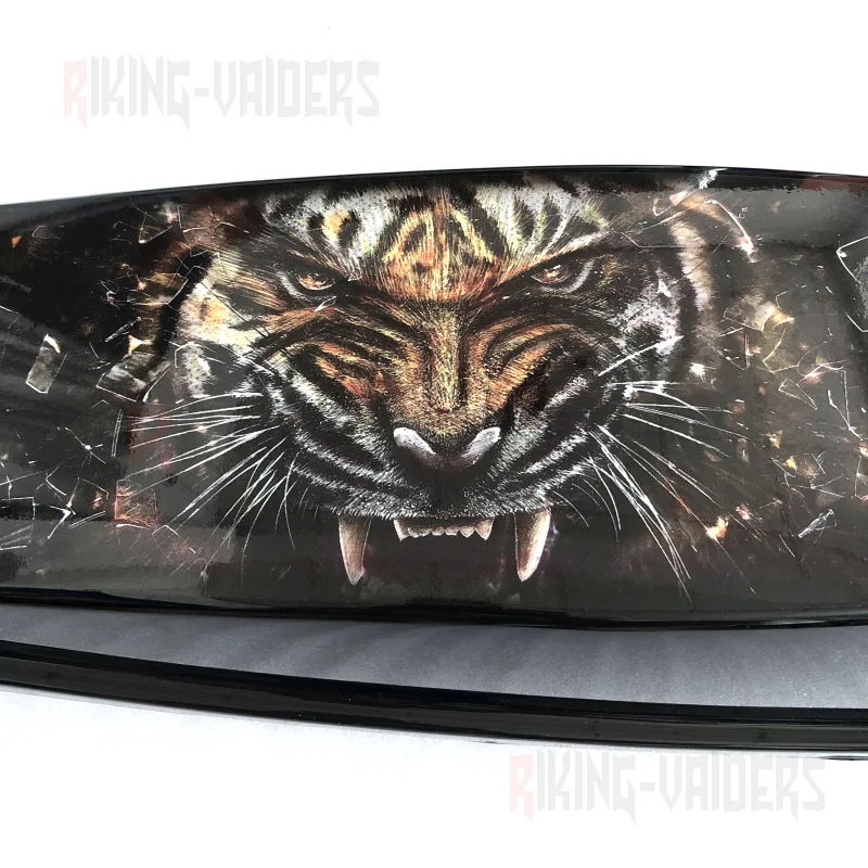 Tiger Stickers Saddlebag Cover Decals For Harley Touring Road King Electra Glide Ultra Limited Street Glide Road Glide 2014 up