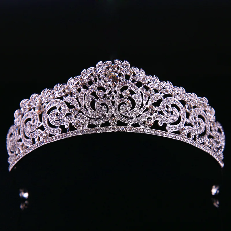 Wedding Tiara Crown Queen women Bridal hair accessories Headpiece Hair Jewelry Bride Accessories headband image 3
