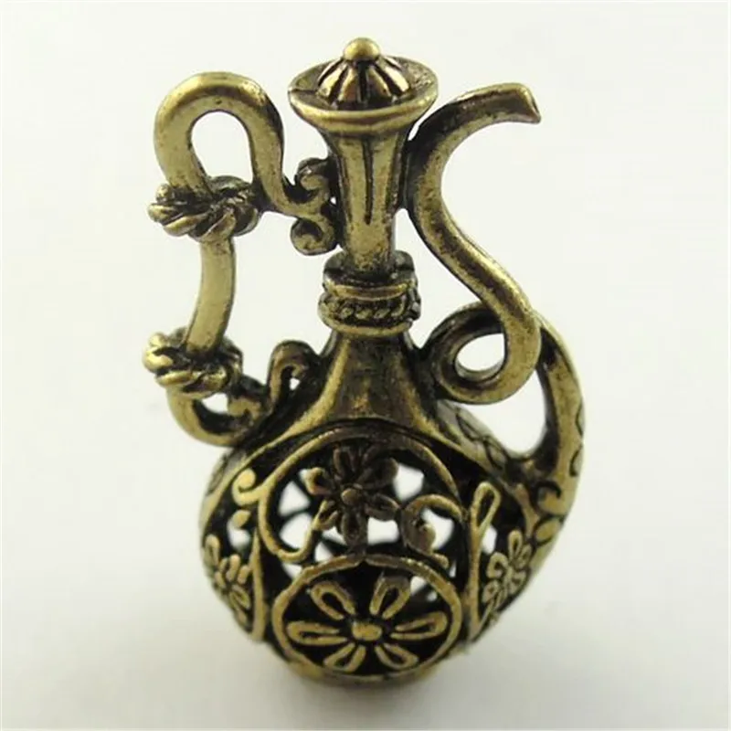 6pcs/lot  Wholesale Antique style bronze look floral 3D hollow wine pot Necklace Pendant Jewelry charm pendants Punk Gifts 08832