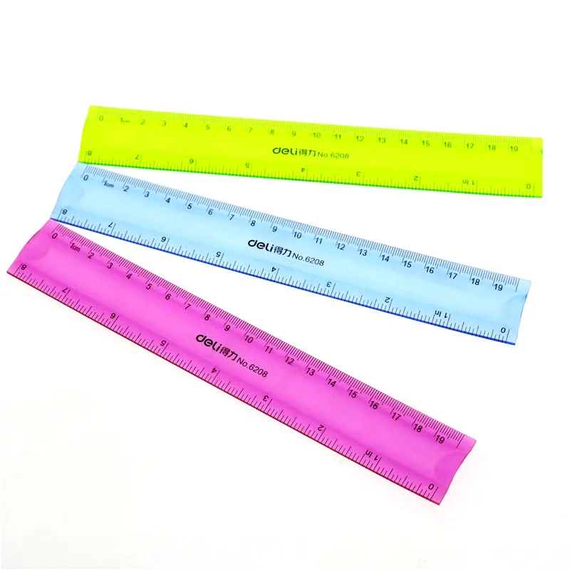 Soft ruler Blue Purple Green 20CM 30CM Rulers Any Bending Student Stationery Office Supplies Gift Creative Stationery Rule