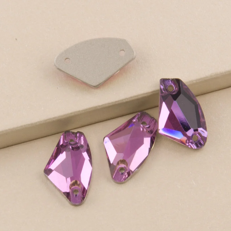 YANRUO 3256 Galaktische Glaskristallsteine zum Aufnähen von Kleidung, Kleid, Strasssteinen, Diamant, DIY – Detail 9