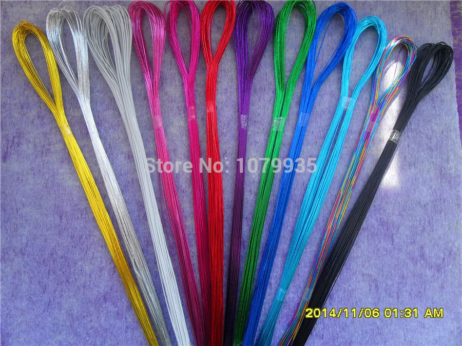 100pcs/lot 22# Commonly used iron Wire For DIY nylon flower 12 colors to choose Ronde flower Material