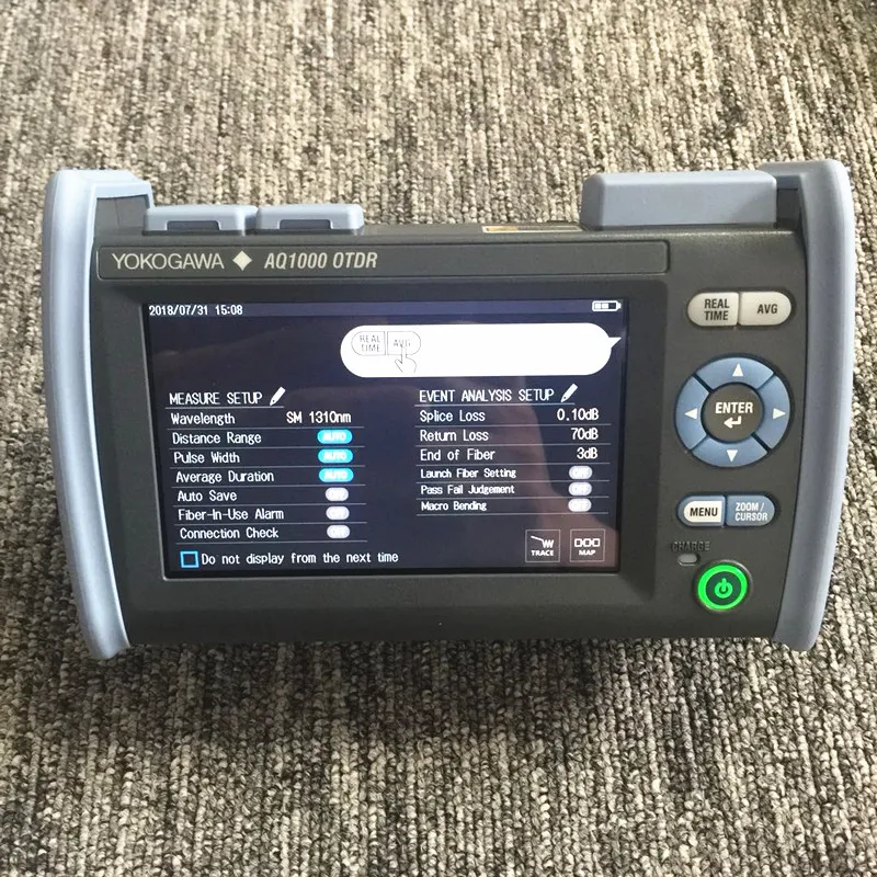 long time battery life Yokogawa last-mile OTDR AQ1000 with 32/30dB 1310/1550nm with iOLM function