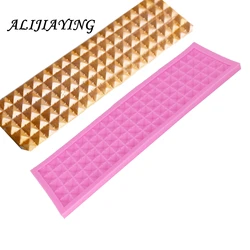 1Pcs Lace mat Silicone Mold,Sugarcraft Cake Decorating Tools,gem Fondant Chocolate Molds Cake Onlay Border Embosser Mold D0876