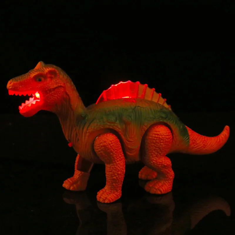 New Electric Luminescent Toys Simulation Dinosaur Model Can Light/Walk/Sound Children's Toys and Gifts Night Market Stall Toys