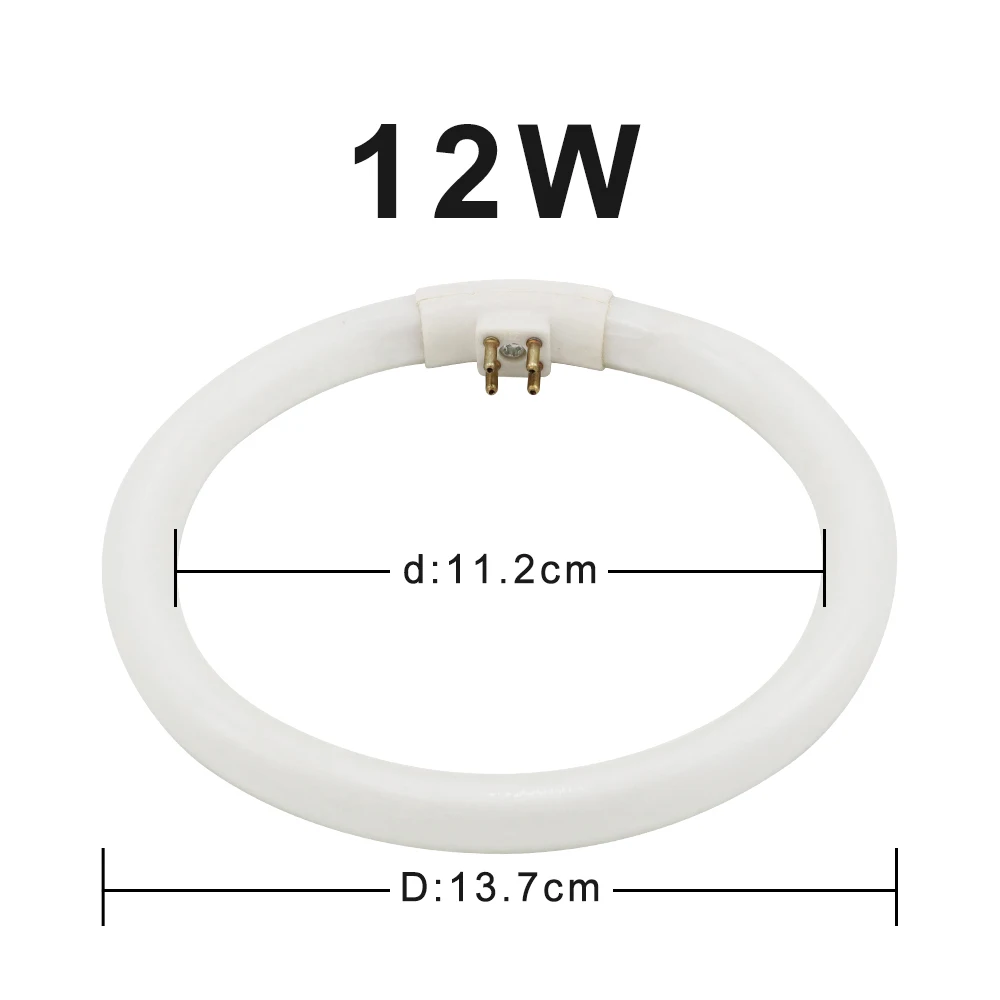 T4 Annular Tubes 10W 12W 16W Tri-phosphor Light AC 220V Magnifying Glass Circular Tube G10q Fluorescent Lamp Ring Lights