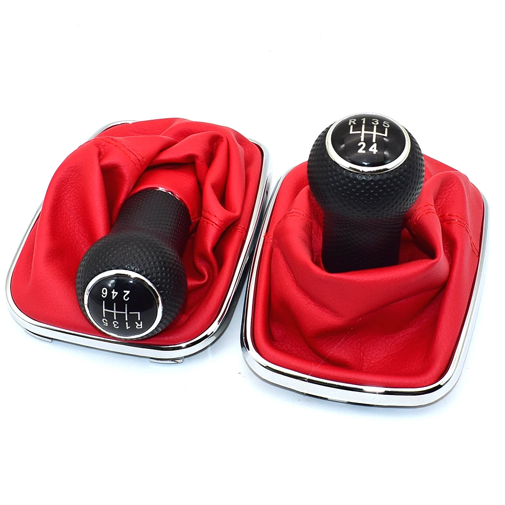 23 mm für Volkswagen VW Golf 4 IV MK4 GTI R32 Bora Jetta 5 Gang schwarzer Rahmen Schaltknauf Hebel Gamasche Boot 1999–2004 – Detail 14