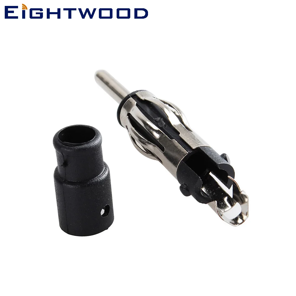 

Eightwood 5PCS Car AM/FM Radio Antenna Stereo Aerial Adapter AM/FM Plug Male RF Connector Adapter for RG58 LMR195 Coaxial