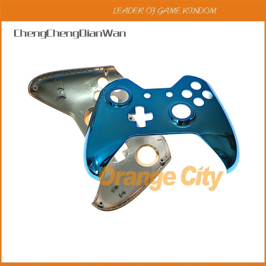 ChengChengDianWan Plated chrome Colors Solid Front Top Up Shell Case Faceplate for  Xbox One XBOXONE Controller Housing Cover