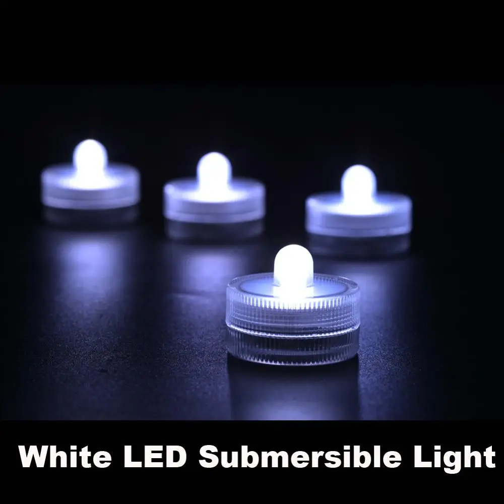 

10 pcs LED Submersible Waterproof Floralyte Candle Tea Light For Wedding Party Events Holidays Decoration