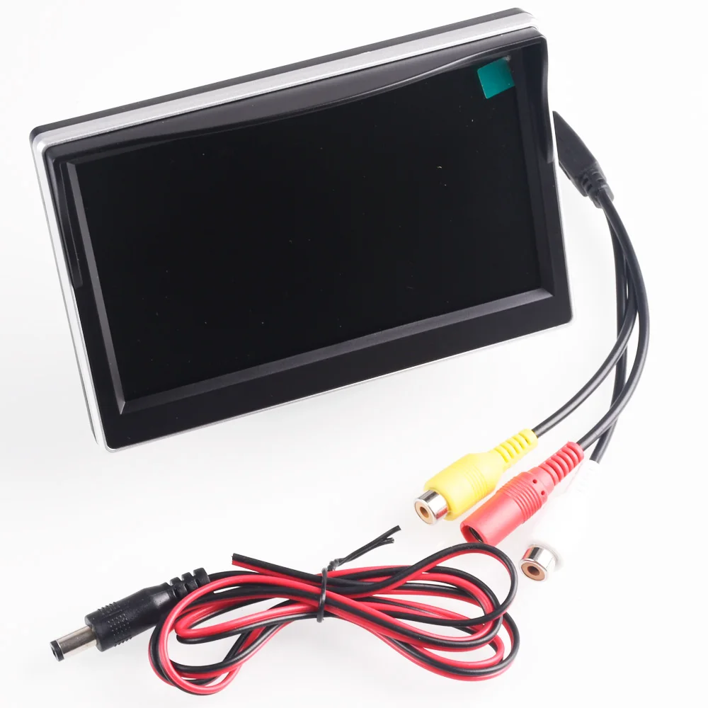 5.0\'\' Car LCD TFT Color Monitor Screen For Car Reverse Rearview Camera Support NTSC/PAL Video System LCD Monitor
