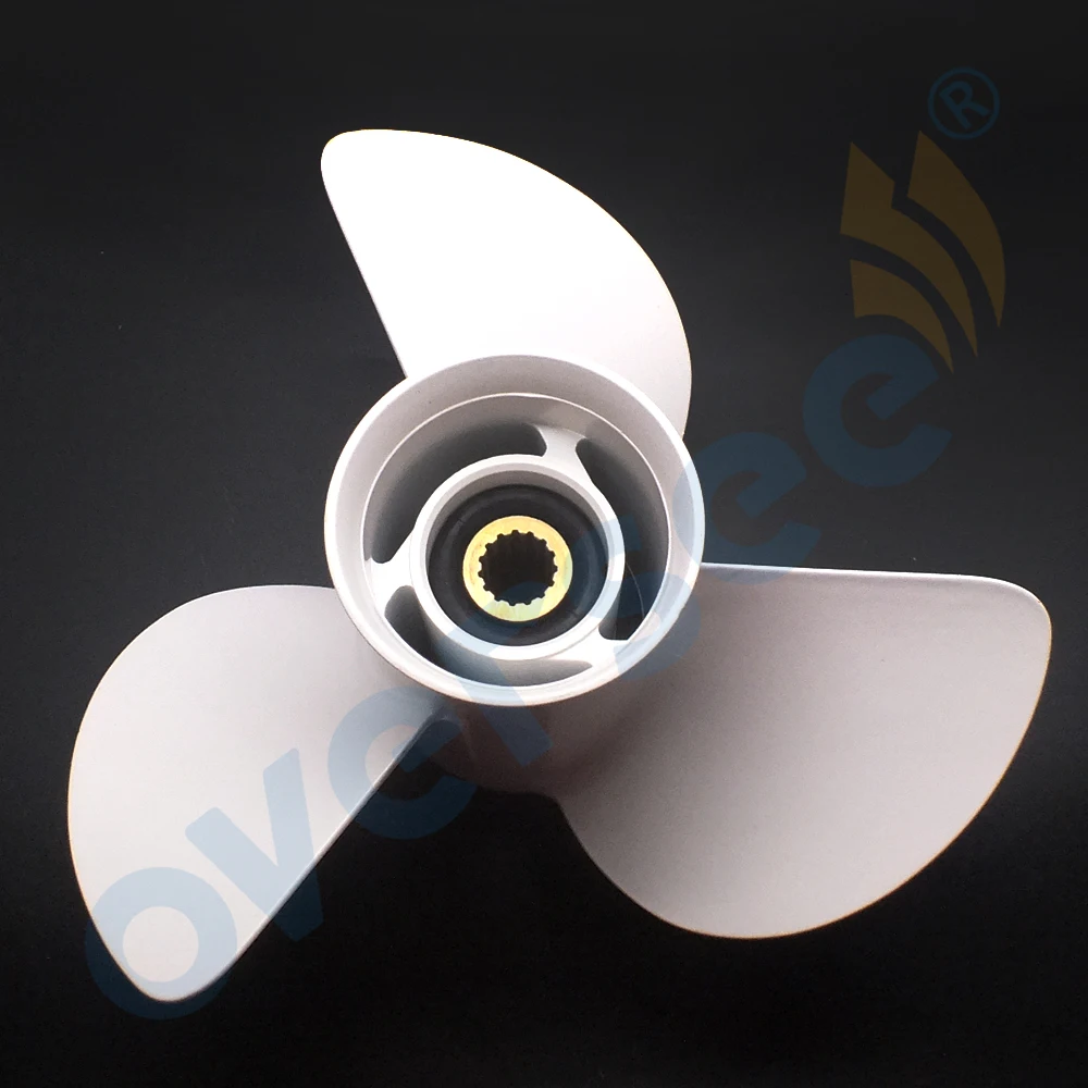 OVERSEE Propeller 6E5-45945-01-EL-00 Size 13 1/4x17-K For Yamaha Outboard Motor Motor 75HP 85HP 90HP 115HP 13-1/4x17 - K